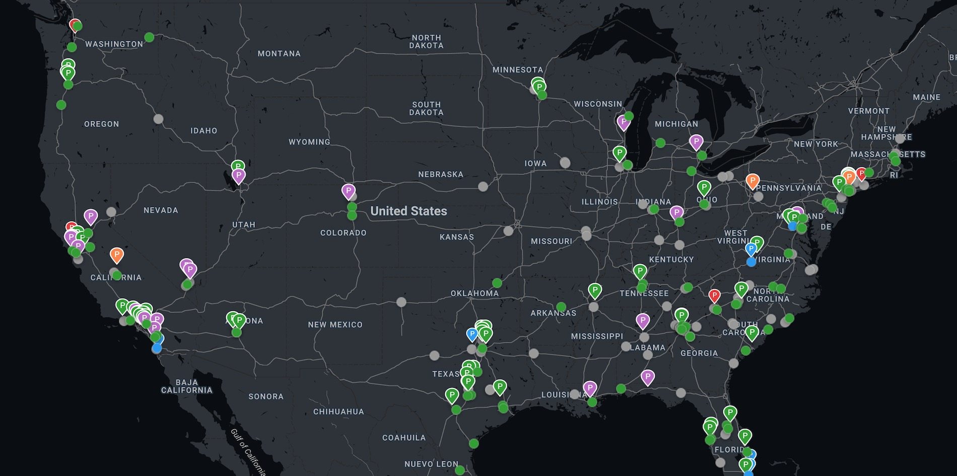 Local junk removal driver location maps