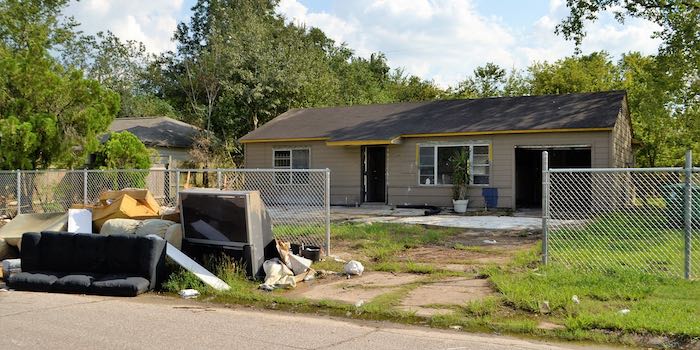 home flood damage due to rising sea levels