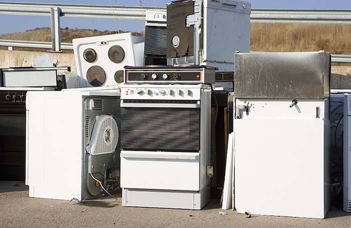 Disposing old kitchen appliance