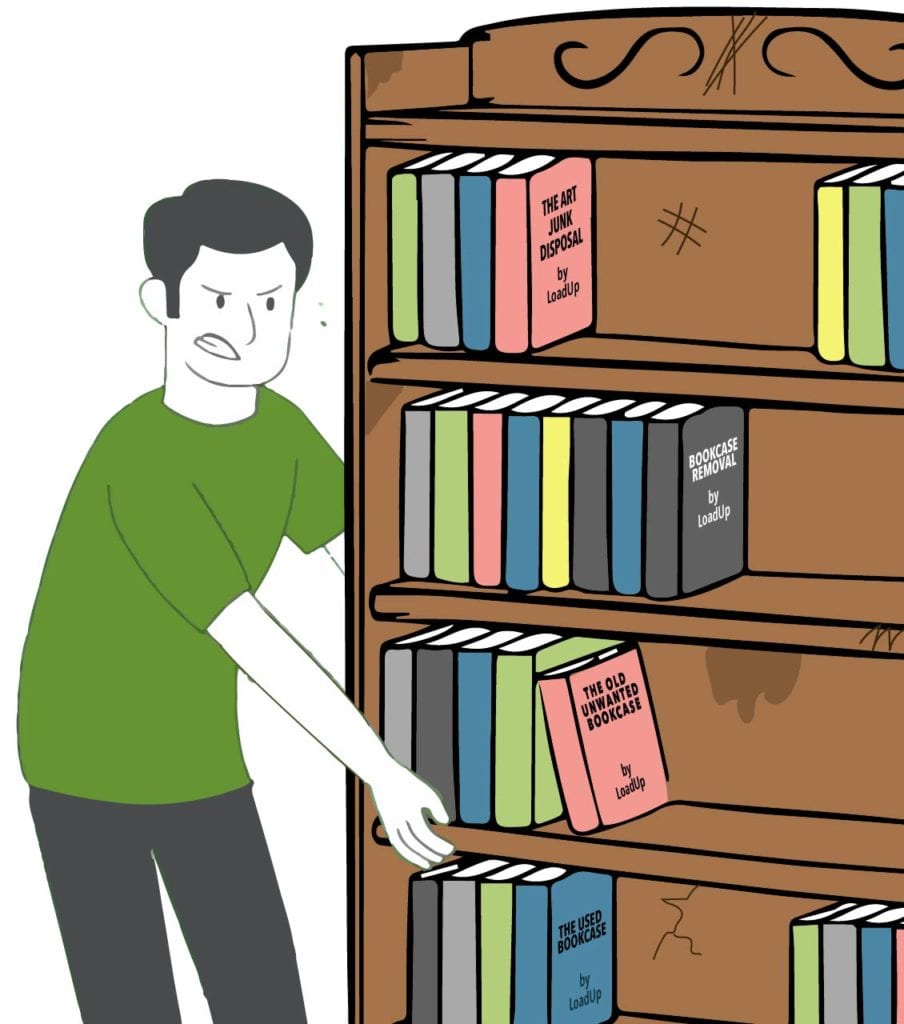 Bookcase removal & disposal services
