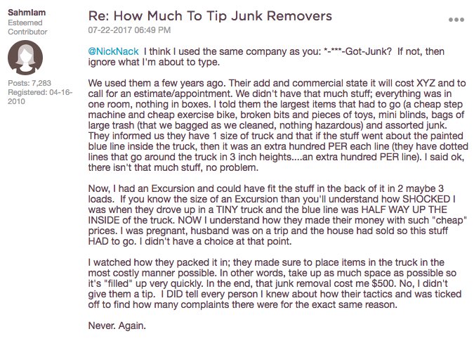 got junk review