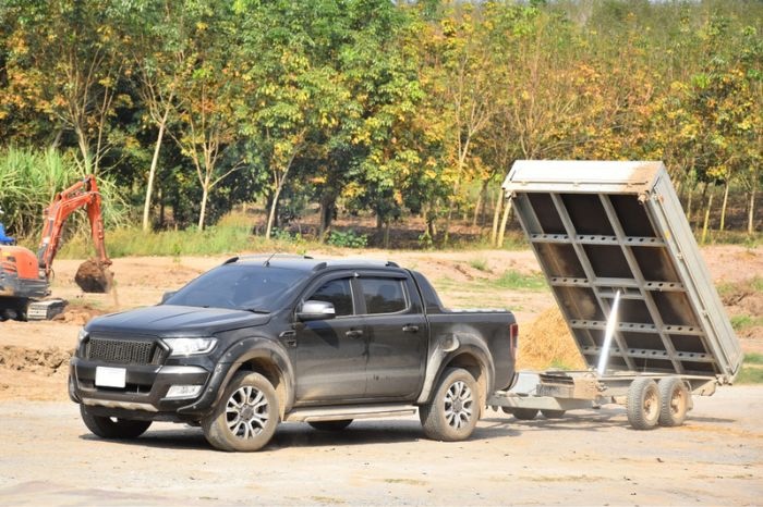 Dump trailers are a special type of trailer that makes unloading easy.