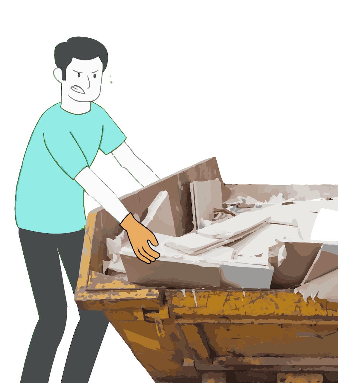 We make disposing of debris from construction or renovation easy!