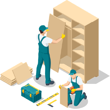 On-site assembly icon