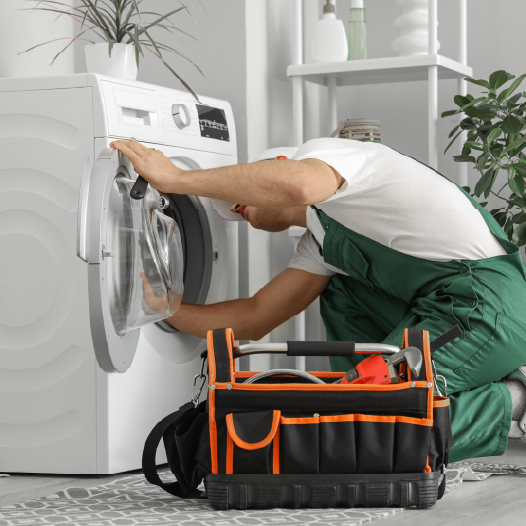 New appliance being assembled by a pro installer