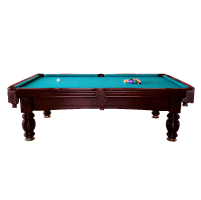 Billiards pool table prepared for removal