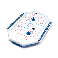 Portable air hockey table ready for disposal 