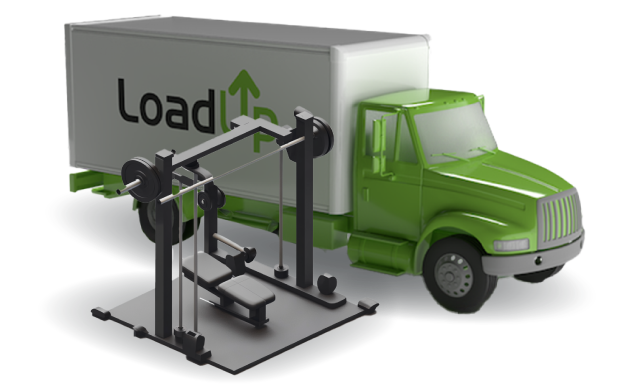 Weight machine removal by box truck